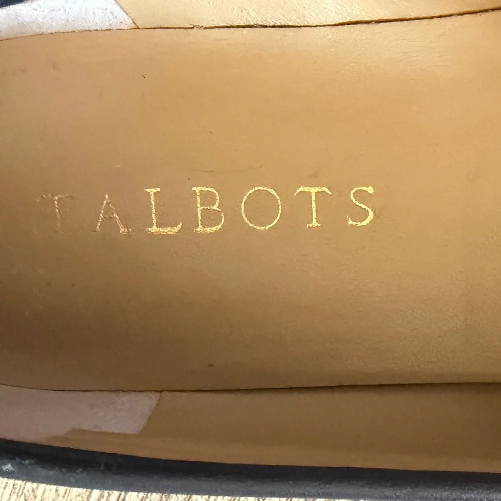 Talbots‎ Ladies Size 6 Elegant Navy Loafers with Fringe Detail